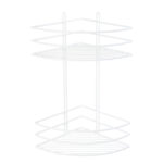 Полка угловая двухэтажная белая Fixsen FX-710W-2