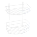 Полка овальная двухтажная белая Fixsen FX-720W-2