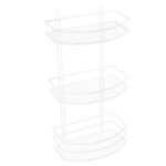 Полка овальная трехэтажная белая Fixsen FX-720W-3