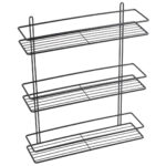 Полка прямая трехэтажная черная Fixsen FX-730B-3