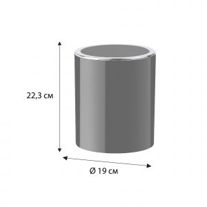"ROUND BLACK" Ведро 5 л FX-454-6